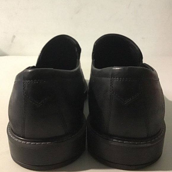 ECCO MEN'S VITRUS lll LEATHER MOC SLIP ON LOAFERS BLACK 11-NICE! - Picture 4 of 10